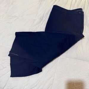 NWT 24W Talbot's Navy Blue Perfect Skinner Pants with Pockets
